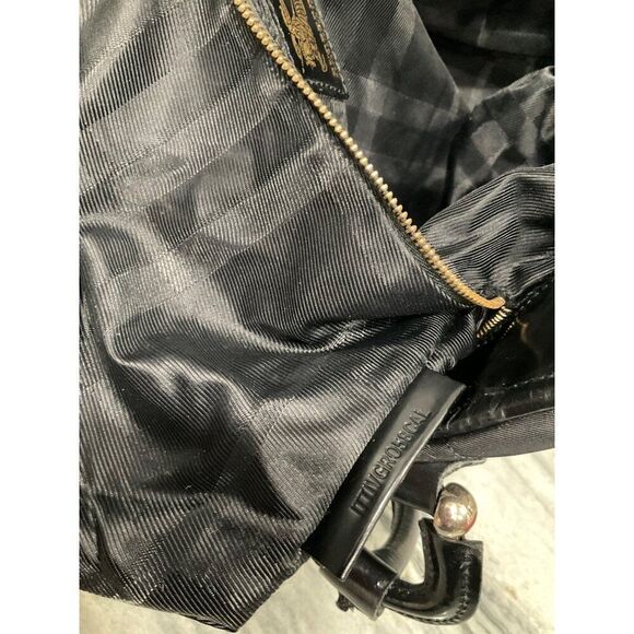 Burberry Quilted Tote Bag In Black With Leather Trim - Picture 10 of 13